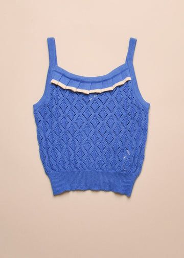 EYELET KNIT TANK