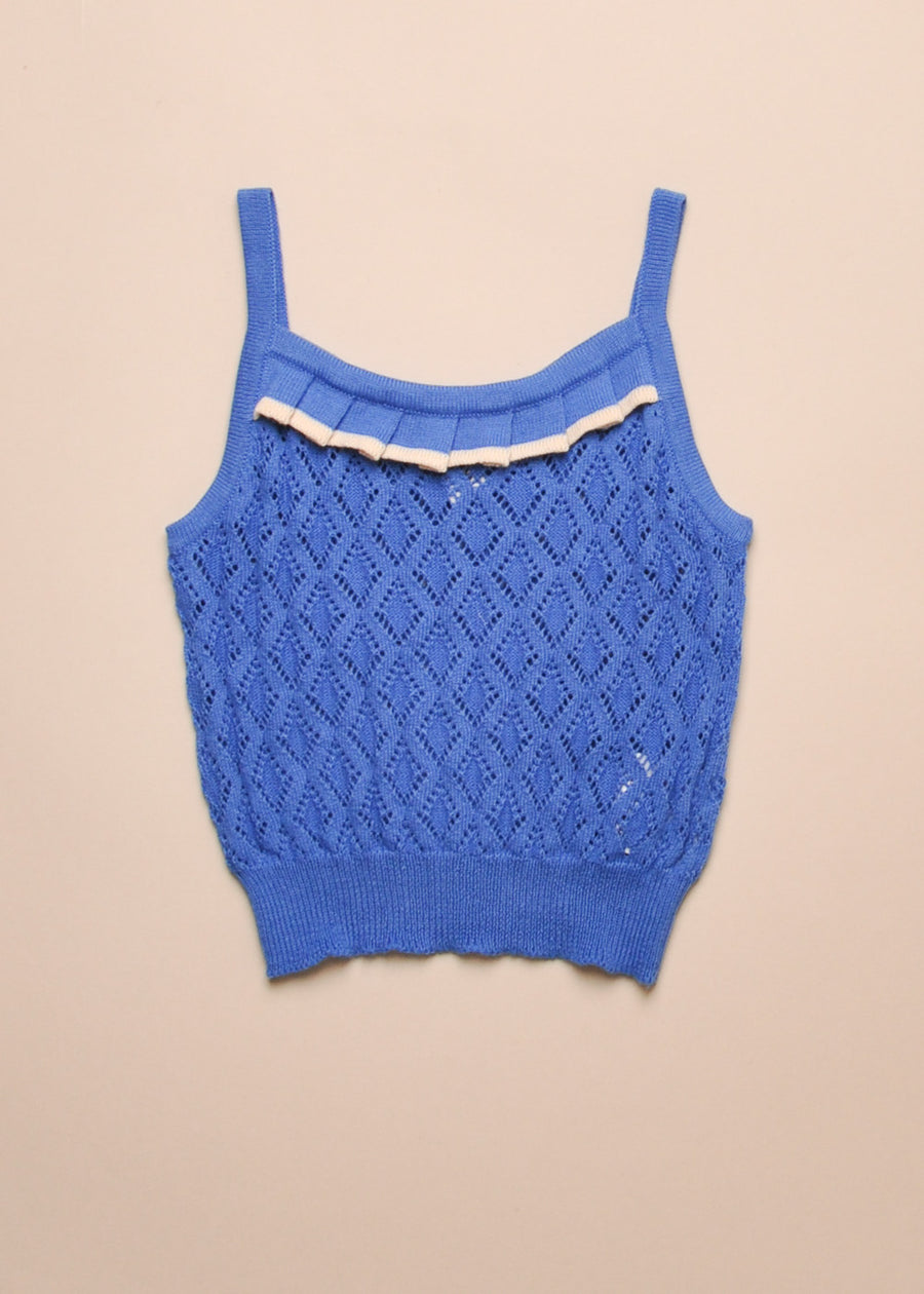EYELET KNIT TANK