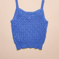 EYELET KNIT TANK