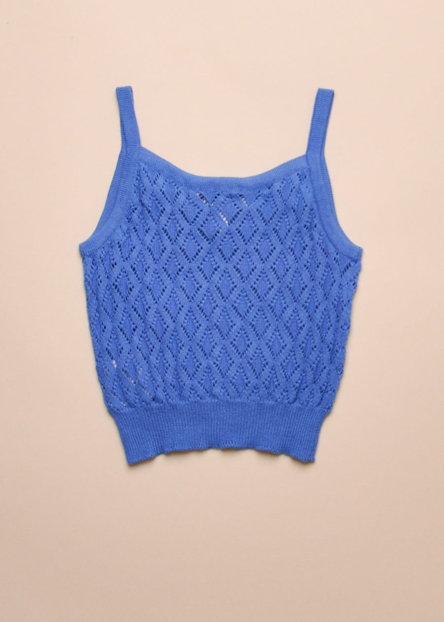 EYELET KNIT TANK