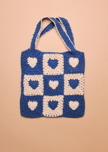 CROCHET HEARTS BAG