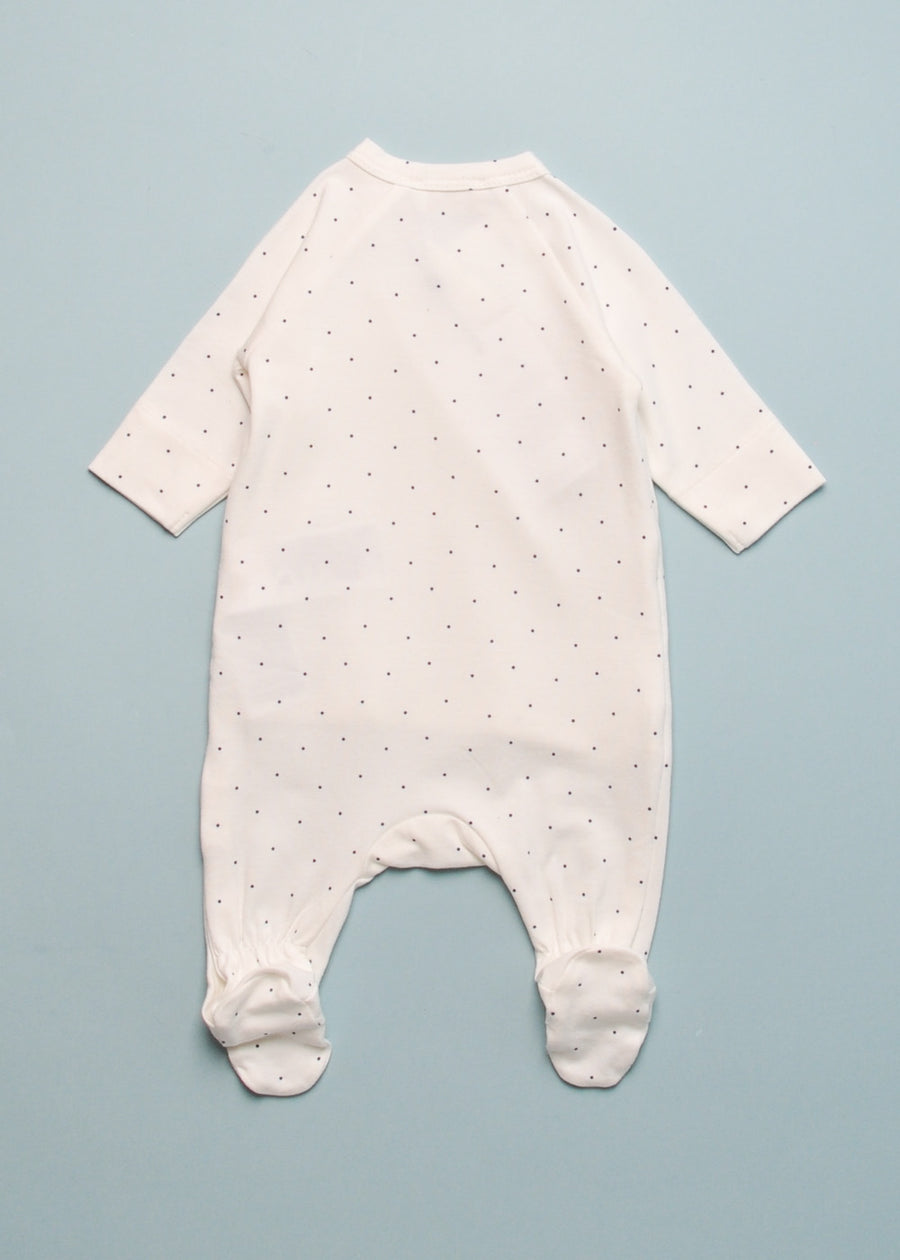 RUBETTA BLUE DOTS ROMPER