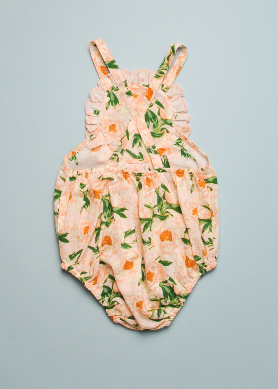 FREYA BOUQUET ROMPER - NUDE PINK