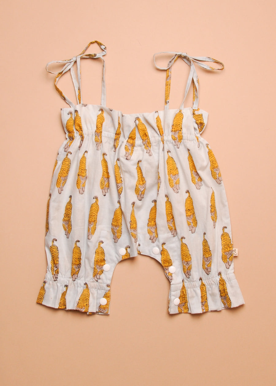 YELLOW TIGER GYPSY ROMPER