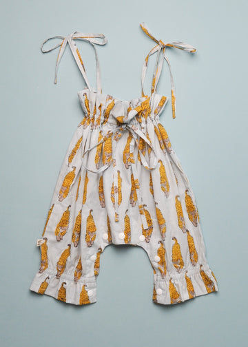 YELLOW TIGER GYPSY ROMPER