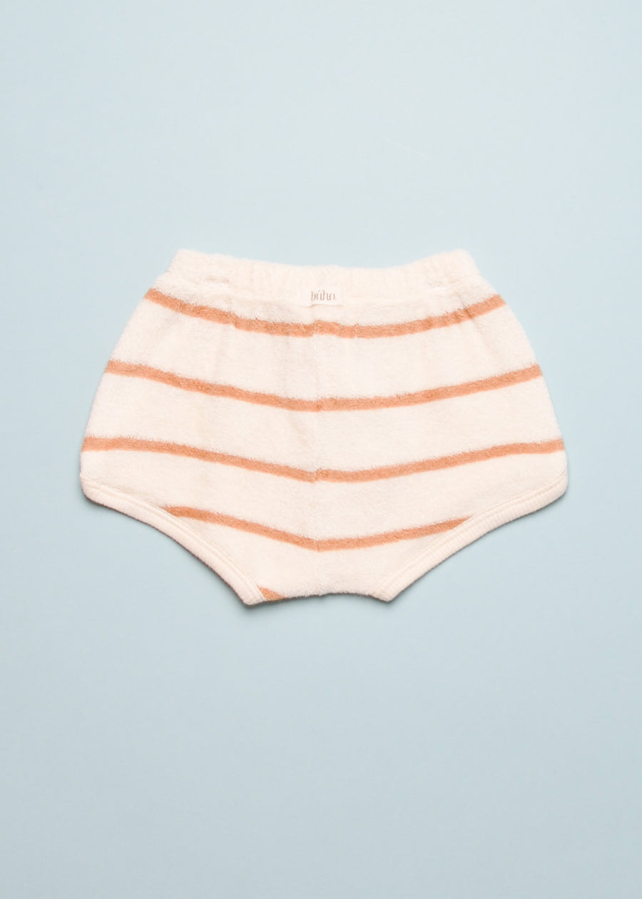 TERRY CLOTH STRIPED SHORT