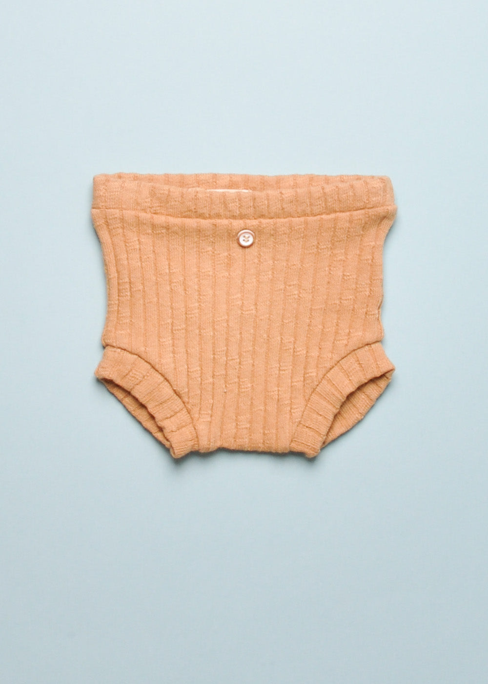 RIBBED BABY BLOOMER - CARAMEL