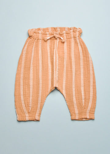 GAUZE STRIPED PANTS