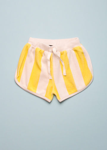 STRIPED TERRY SHORT