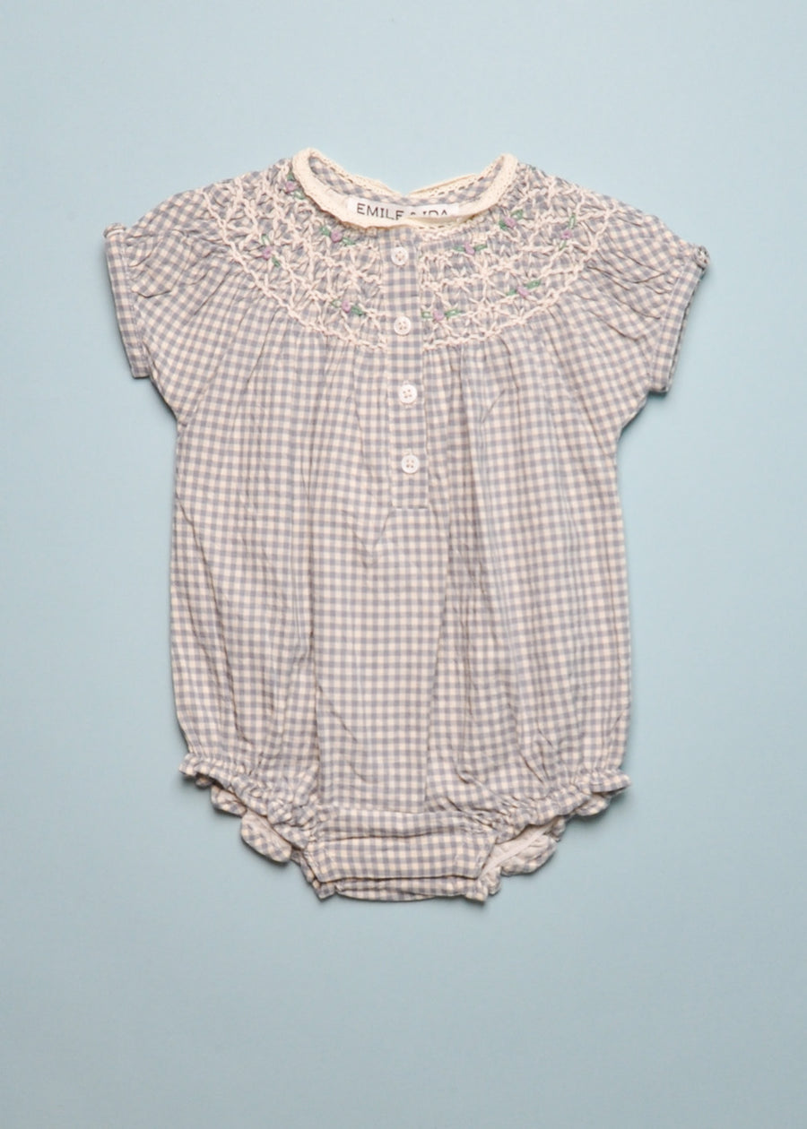 GINGHAM ROMPER