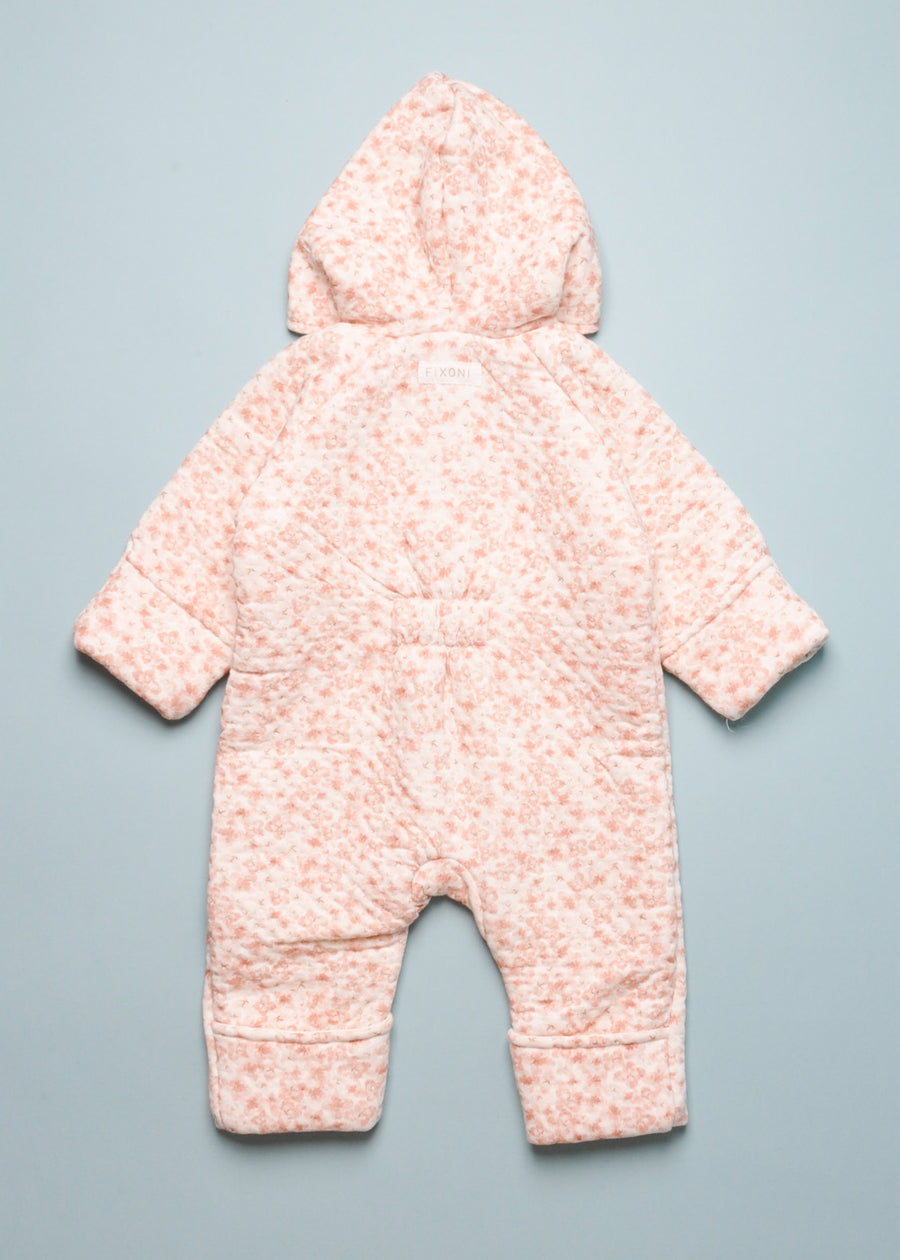 MICRO-QUILTED COVERALL - CAMEO ROSE