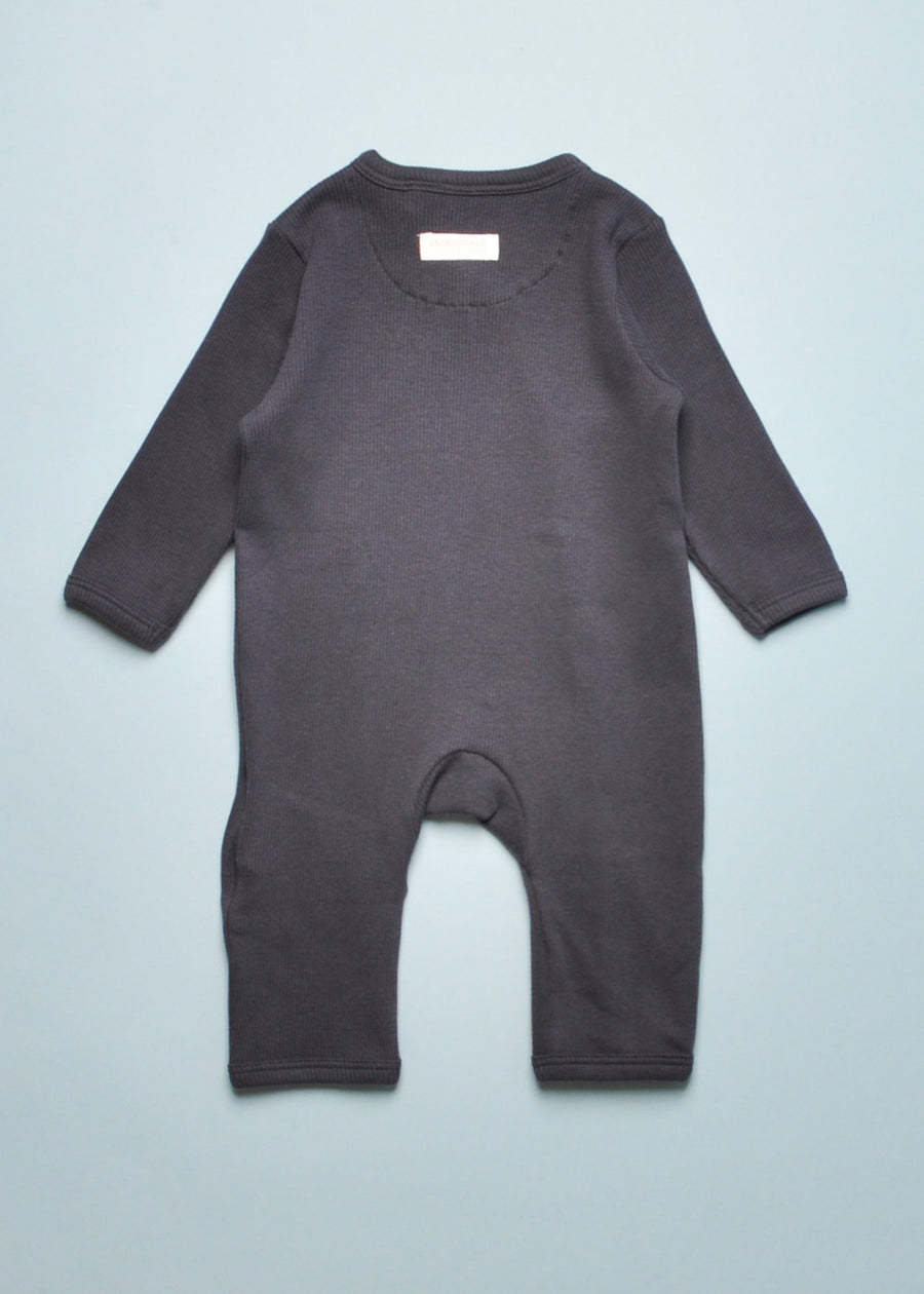 FINE RIB COVERALL - NAVY