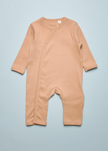 FINE RIB COVERALL - AFFOGATO