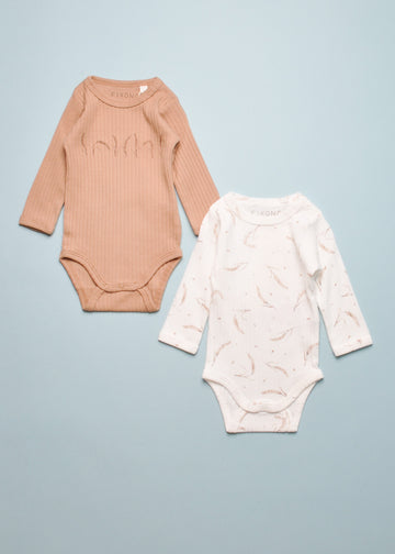 RIB ONESIE - 2 PACK