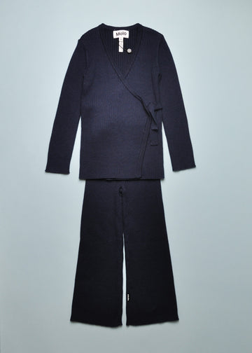 GWYN/NIYA KNIT SET - NAVY