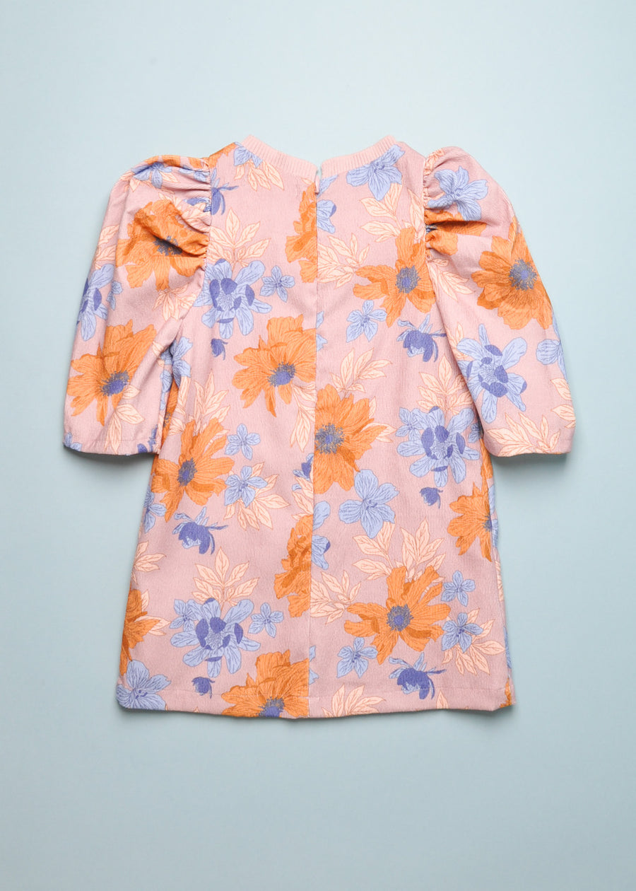 FLORAL PUFF SLEEVE DRESS
