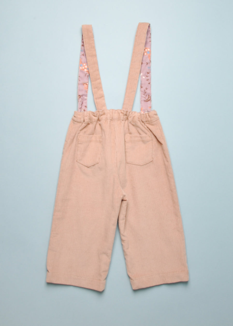 CORDUROY PANTS WITH DETACHABLE STRAPS