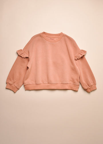 LUCIA RUFFLE SWEATSHIRT