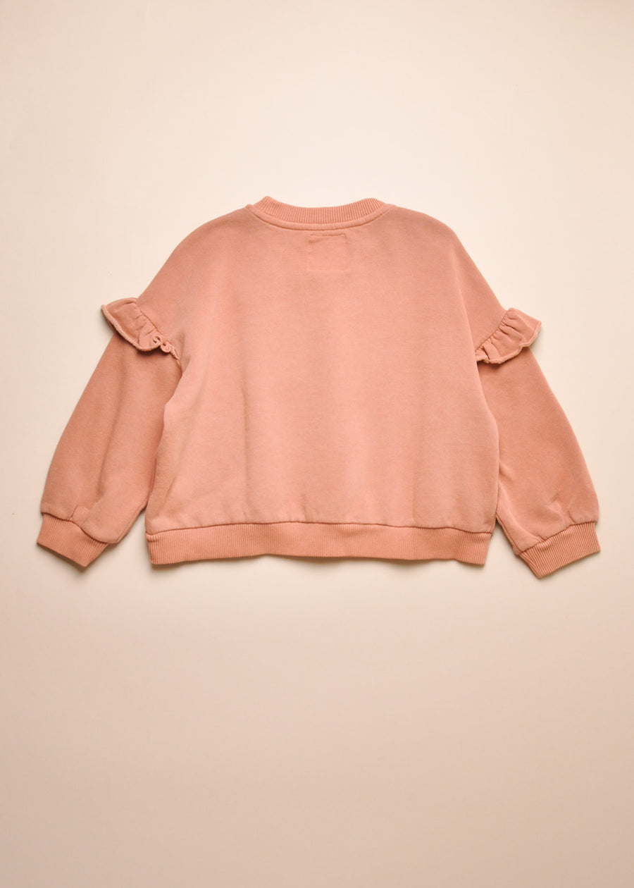 LUCIA RUFFLE SWEATSHIRT