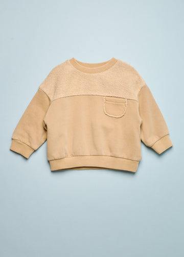 TERRY PANEL SWEATSHIRT