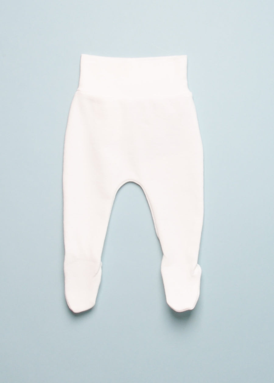 WRAP ONESIE & FOOTED PANT SET - ECRU