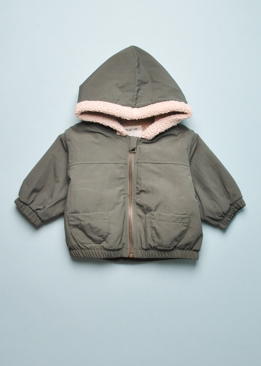 SHERPA LINED BABY PARKA