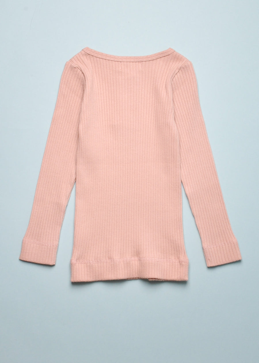 THE RIBBED TOP - ANTIQUE ROSE