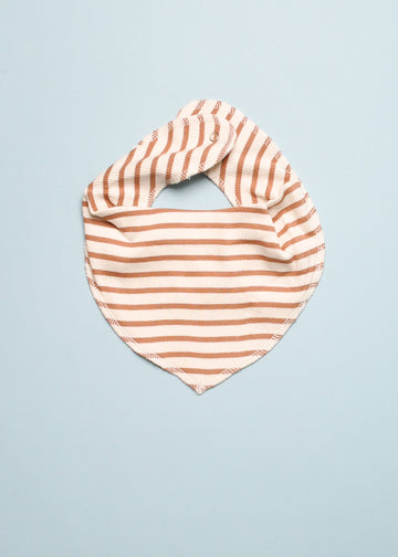 PETIT PIAO BIB - CARAMEL/OFF WHITE