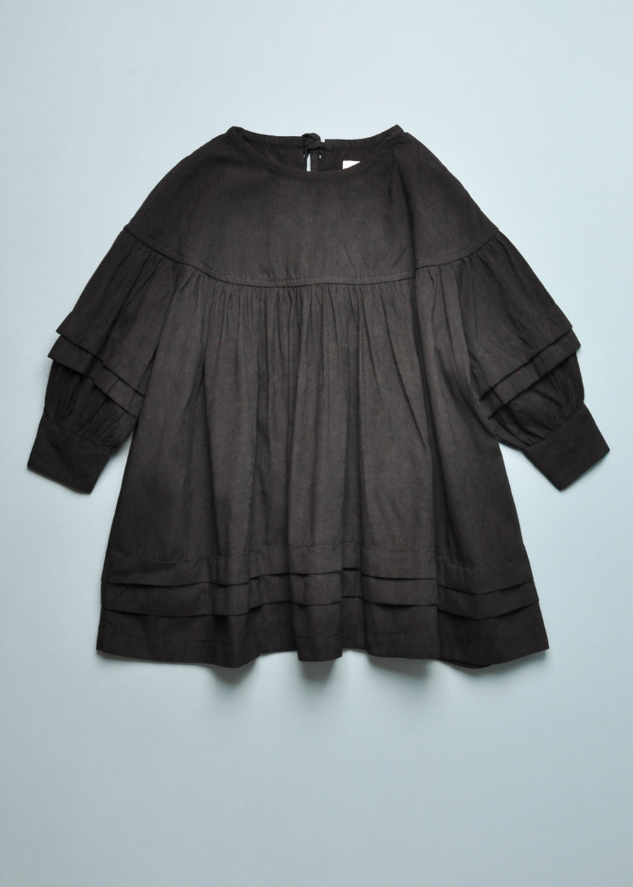 POPLIN DRESS - BLACK