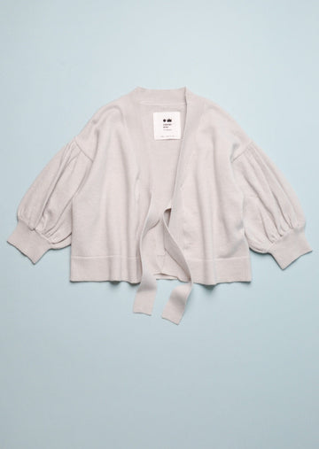 FULL SLEEVE CARDIGAN - LIGHT GREY