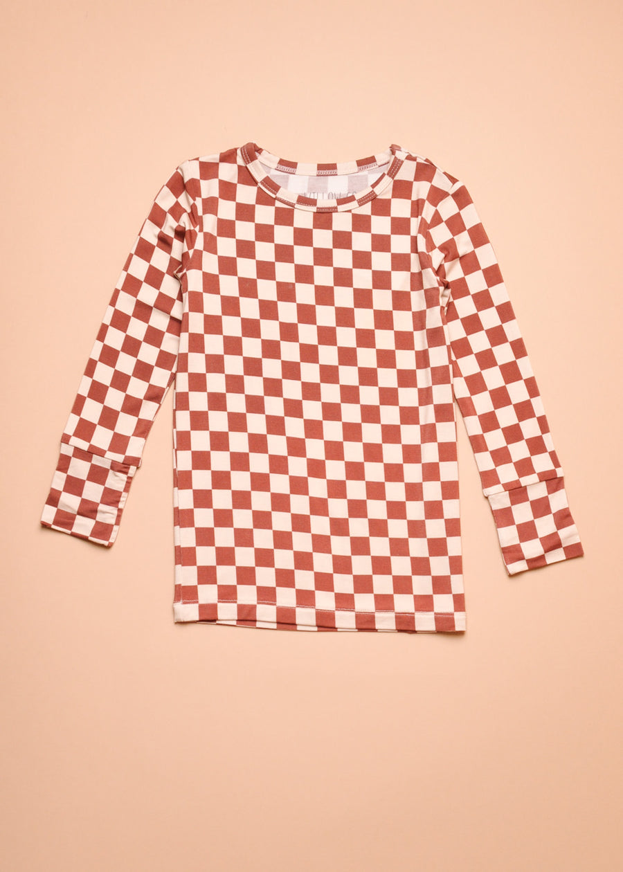 CHECKERED BAMBOO PAJAMA SET
