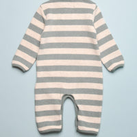 STRIPE KNIT COVERALL