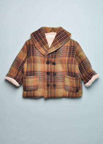 PLAID PEAK COAT