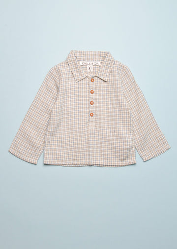 PLAID BUTTON UP SHIRT