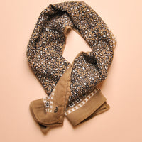 LEOPARD FOULARD SCARF