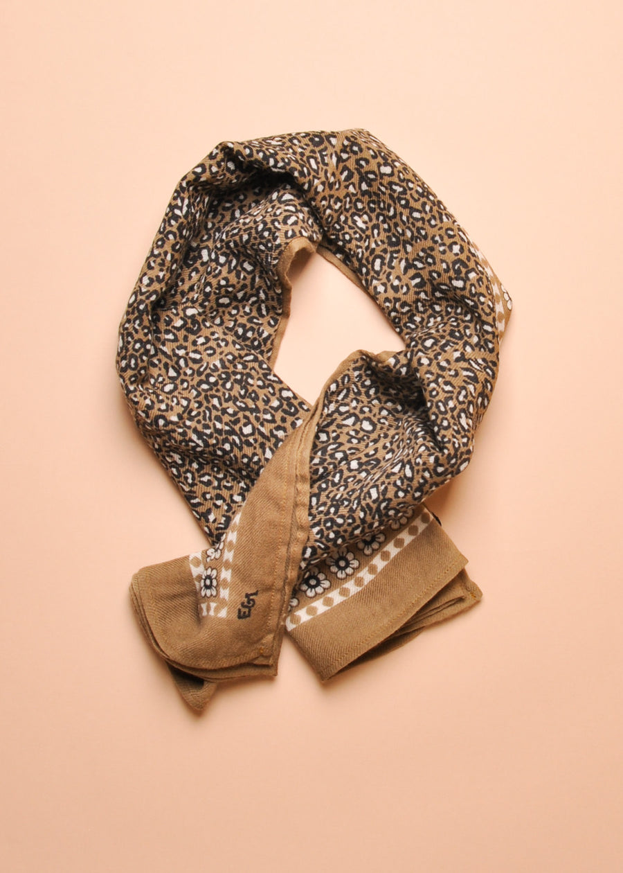 LEOPARD FOULARD SCARF