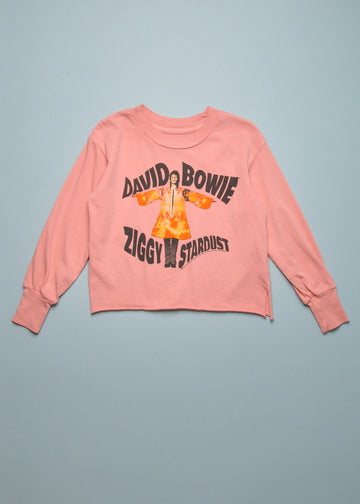 DAVID BOWIE ORGANIC TEE - BLUSH