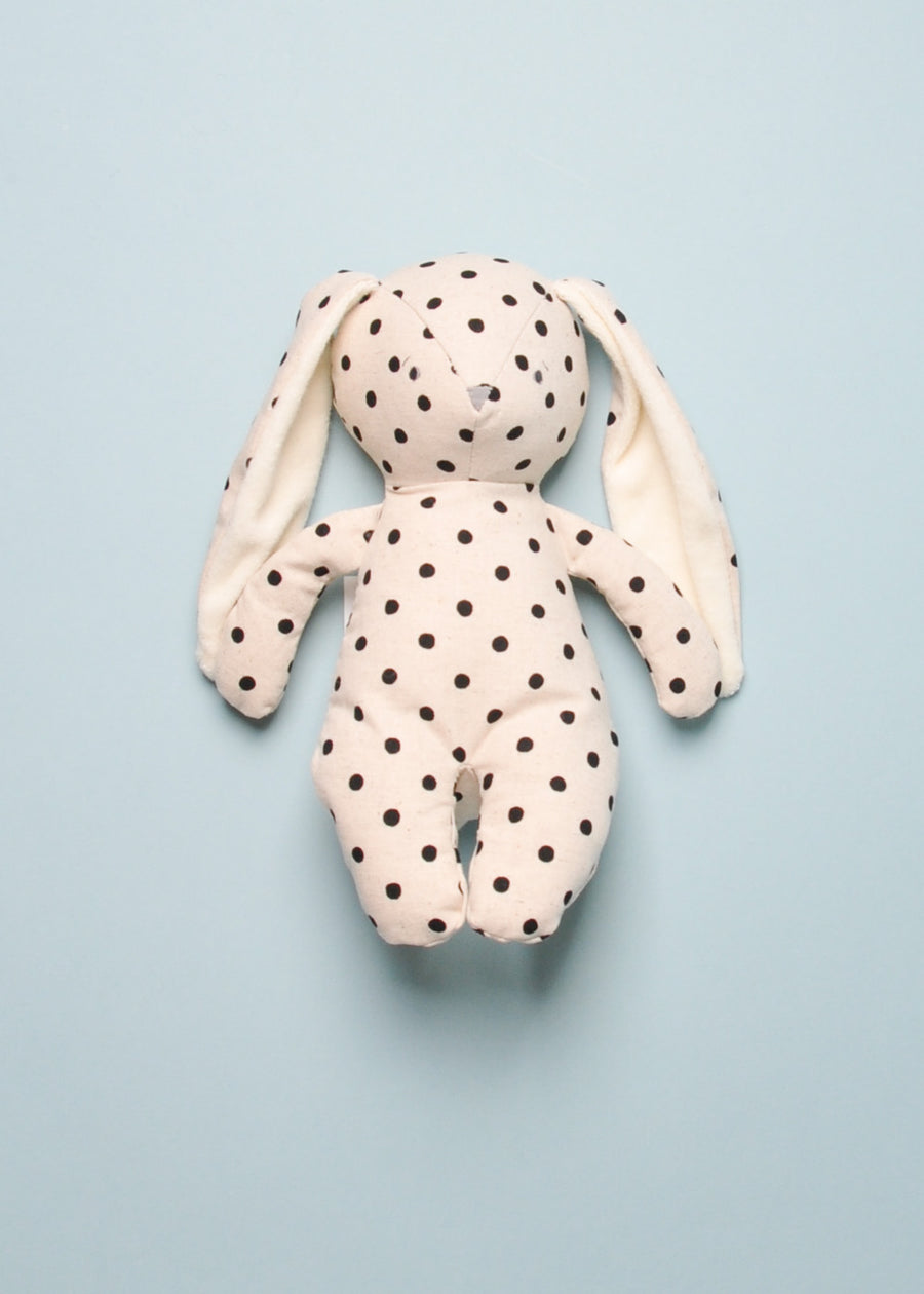 FLOPPY BUNNY - LINEN BLACK SPOT