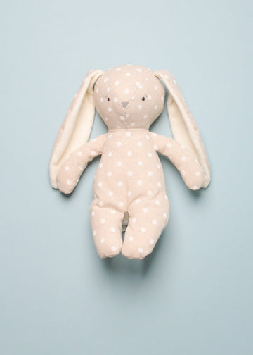 FLOPPY BUNNY - LINEN WHITE SPOT