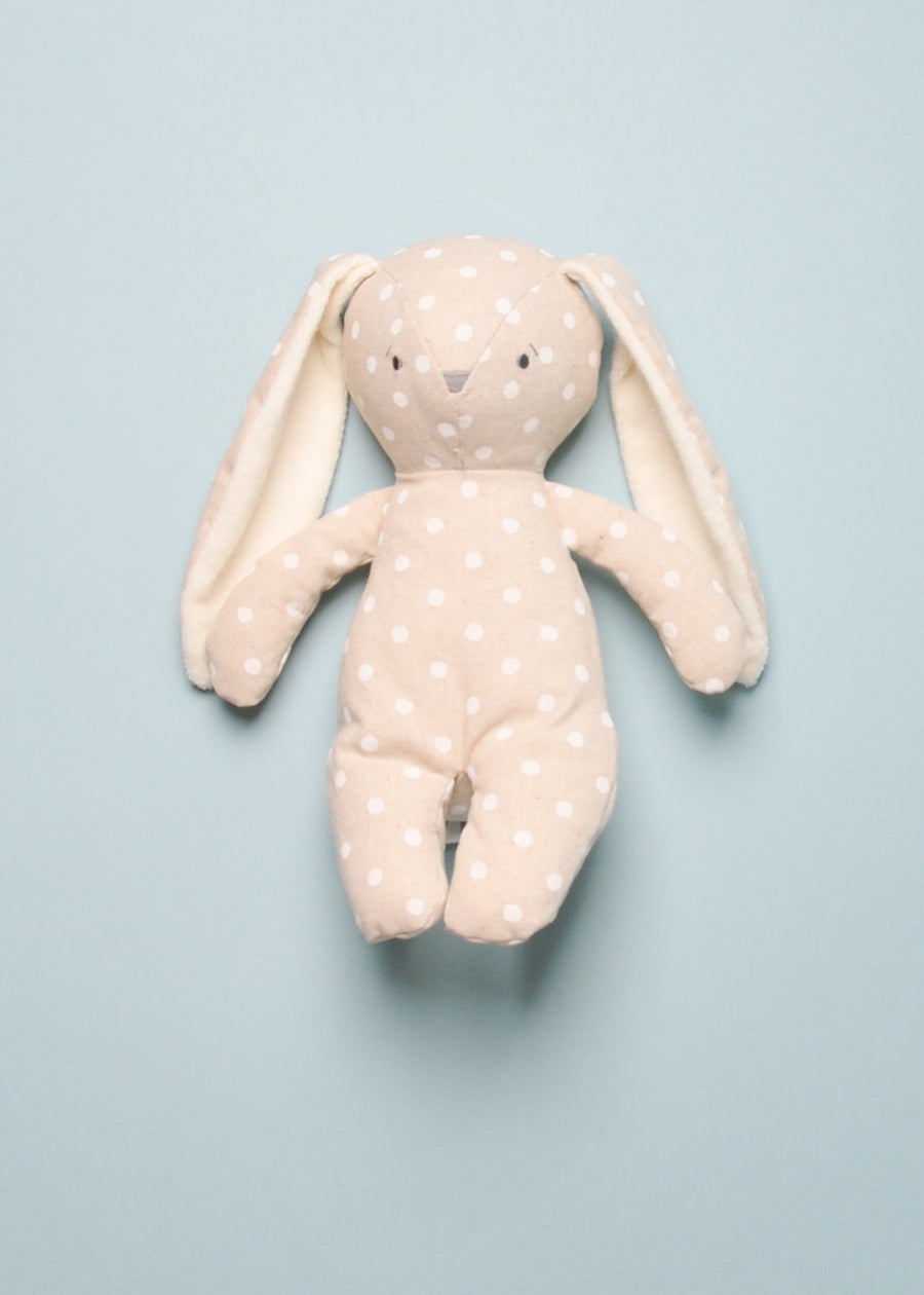 FLOPPY BUNNY - LINEN WHITE SPOT
