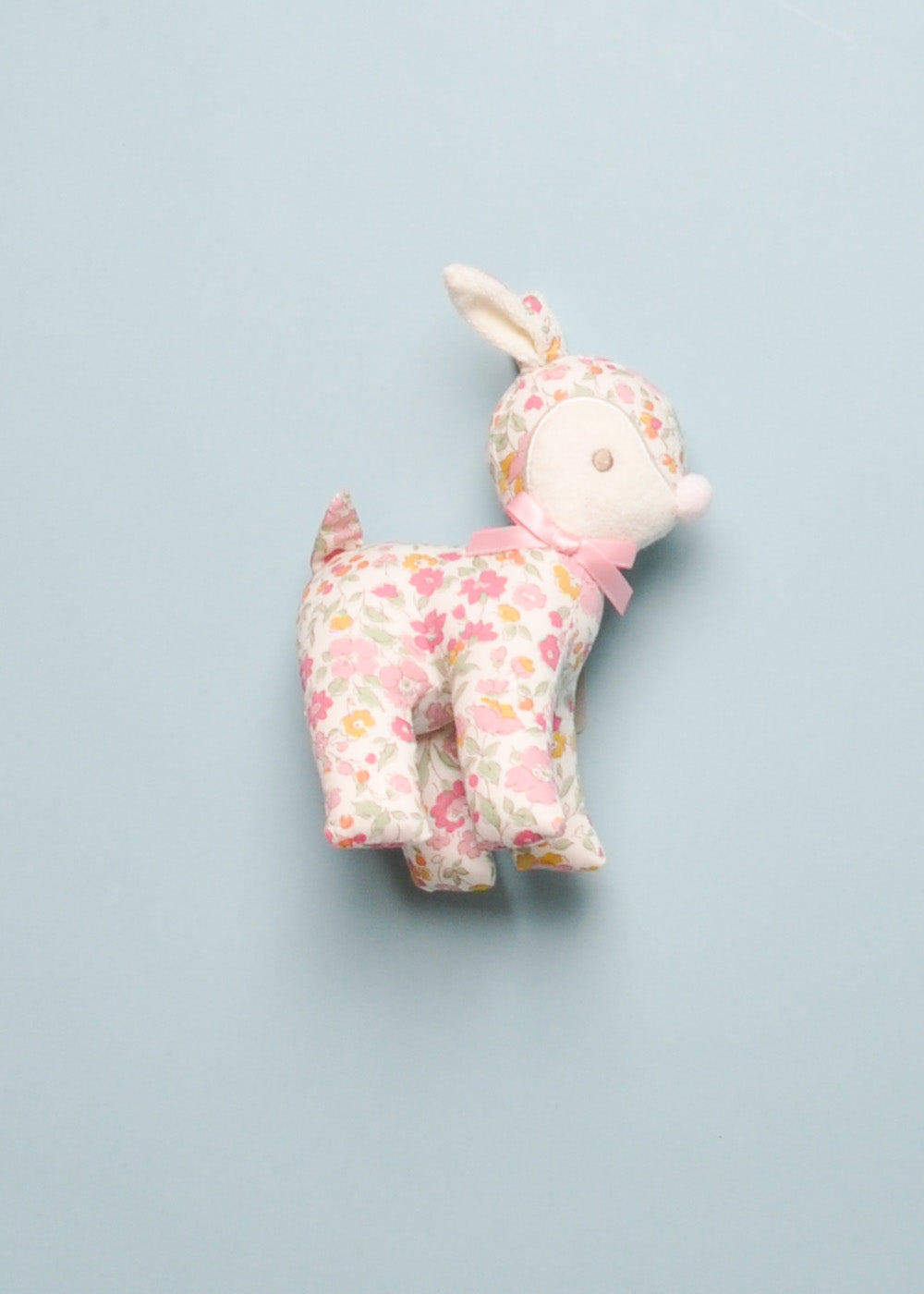 BABY DEER RATTLE - ROSE GARDEN