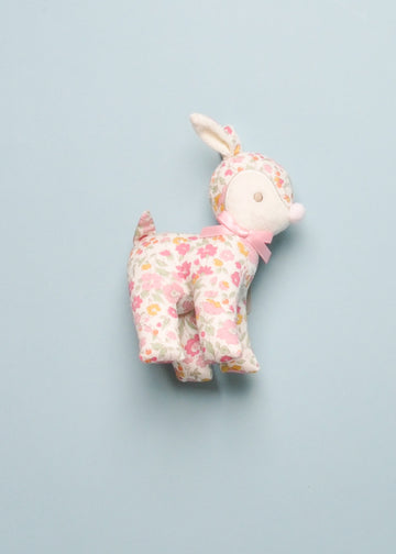 BABY DEER RATTLE - ROSE GARDEN