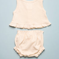 GAUZE TOP AND BLOOMER SET