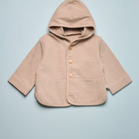 HOODED BUTTON JACKET
