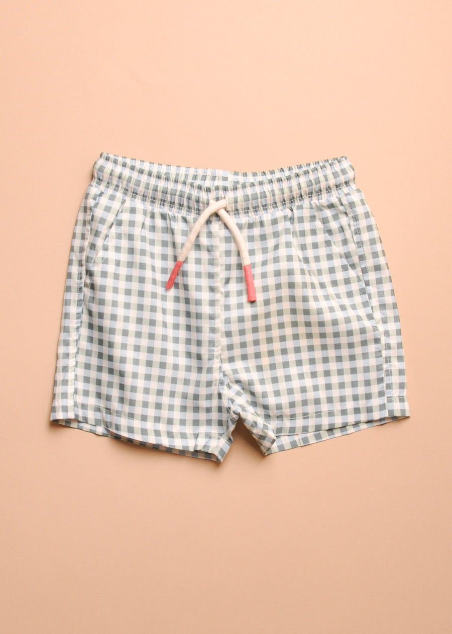 GINGHAM SWIM TRUNK