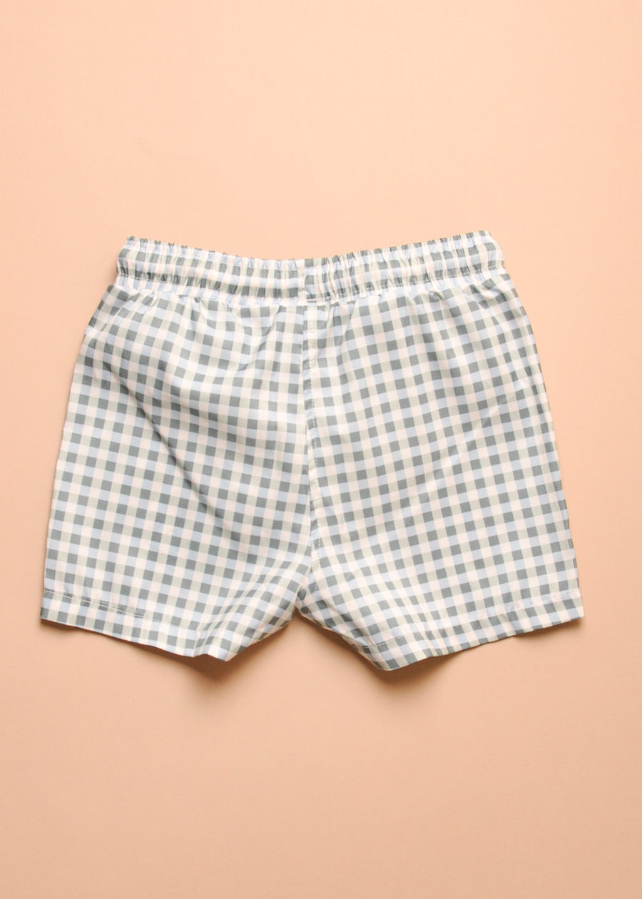 GINGHAM SWIM TRUNK