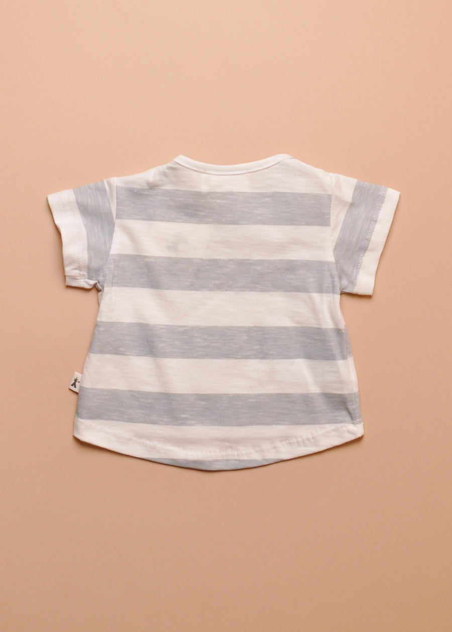 WIDE STRIPE TEE SHIRT