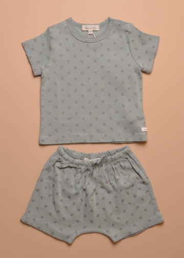 BERRYBERRY TWINSET - BLUE GREY