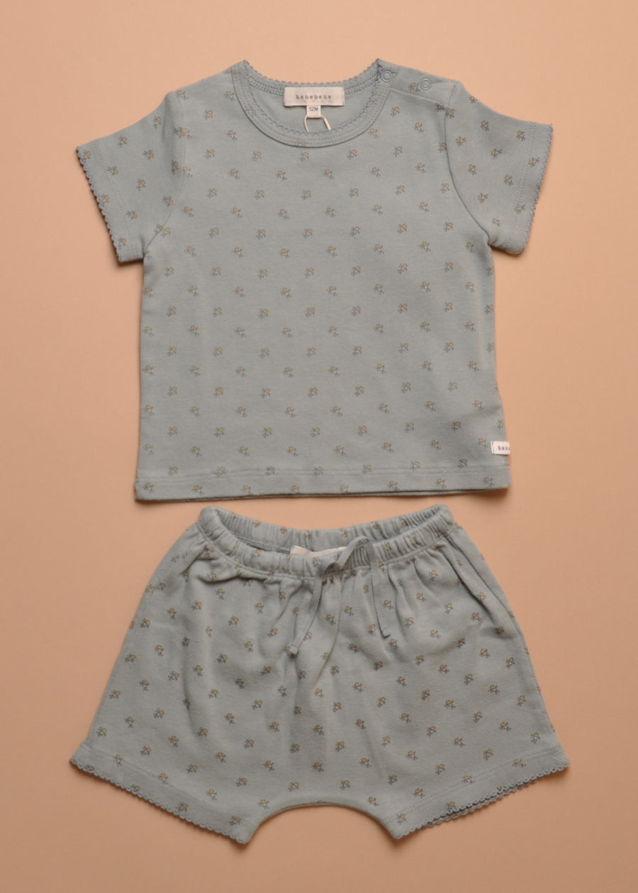 BERRYBERRY TWINSET - BLUE GREY