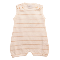 STRIPED KNITTED PLAYSUIT